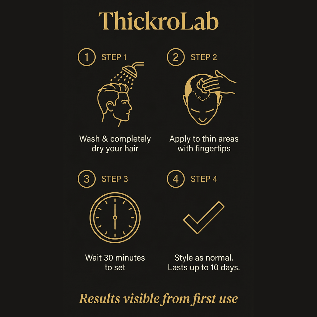 ThickroLab Hair Concealer Cream — 1 Application, Up To 10 Days